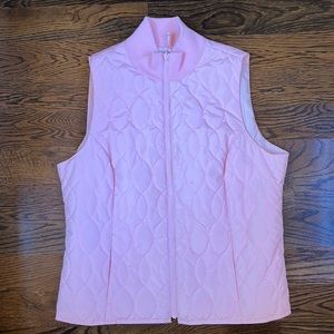 Devon Jones Pink Puffer Vest Size Large